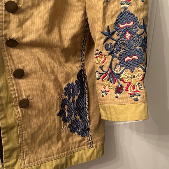 Coldwater Creek khaki Embroidered Utility Jacket - Picture 4 of 16